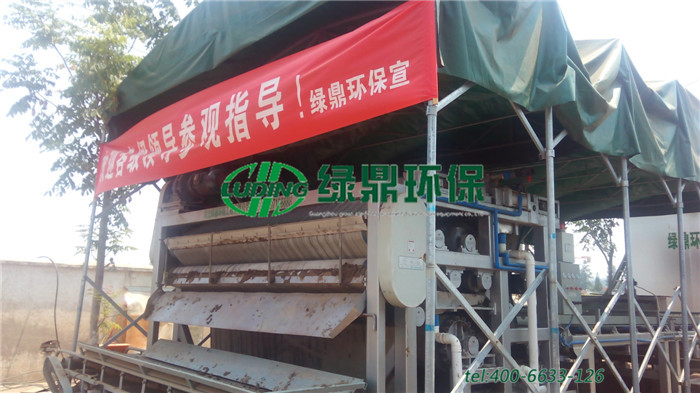 帶式壓濾機處理市政污泥、打樁污泥泥漿案例 5