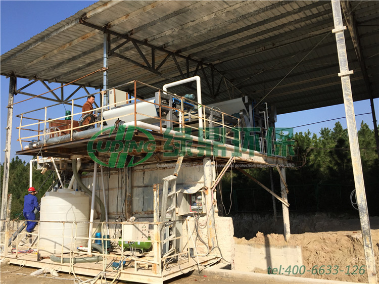 帶式壓濾機處理湖南益陽礦山泥漿案例 5