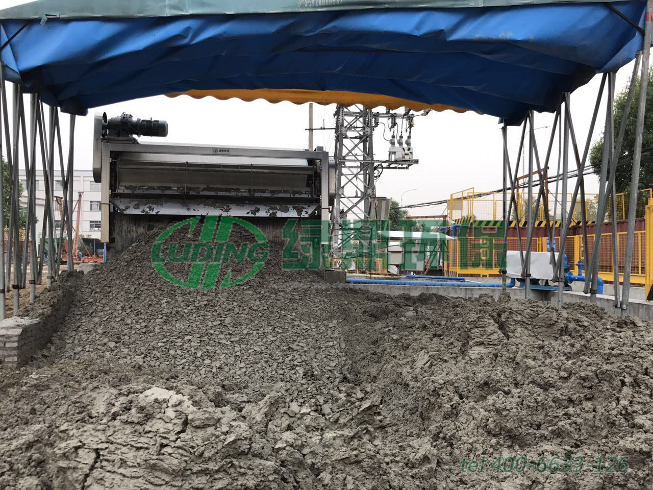 中鐵七局建筑打樁泥漿帶式壓濾機處理案例現場 8 中鐵七局建筑打樁泥漿帶式壓濾機處理案例現場 8